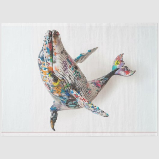 Decoupage Graffiti Dolphin Seidenpapier (Vorderseite)