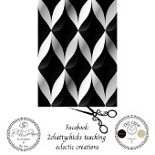 Decoupage Grayscale Geometric Patterns Diamond Seidenpapier