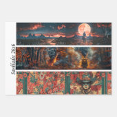 Decoupage Hand Saw Art Western 26x6" Designs  Geschenkpapier Set (Vorderseite 2)