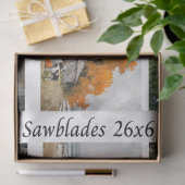 Decoupage Handsäge Rustikale Scheune, Vintage-LKW Seidenpapier (Geschenk)
