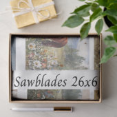 Decoupage Handsaw Design Cowboy, Red Barn, Horses Seidenpapier (Geschenk)