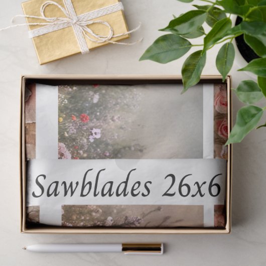 Decoupage Handsaw Design Rose, Peony, Cow Seidenpapier (Geschenk)