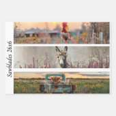 Decoupage Handsaw Designs Rooster Donkey Truck Geschenkpapier Set (Vorderseite)