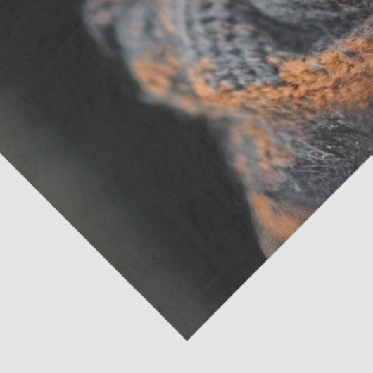 Decoupage Handsome Sheep Brown Hat Scarf Seidenpapier (Ausschnitt)