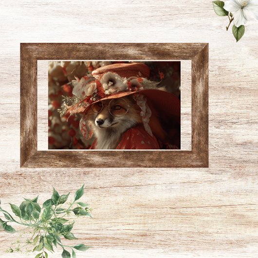 Découpage Herbst Fuchs Rustikaler Südlicher Charme Seidenpapier