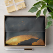 Decoupage Hexe Silhouette Glühen Orange Moon Seidenpapier (Geschenk)