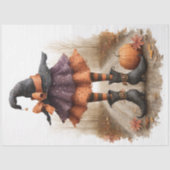 Decoupage Hexengestreifte Strümpfe Zehenstiefel Seidenpapier (Vorderseite)