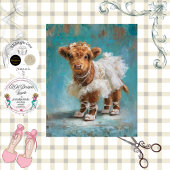 Decoupage Highland Bridal Calf Lace Pearls  Seidenpapier