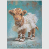 Decoupage Highland Bridal Calf Lace Pearls Seidenpapier (Vorderseite)