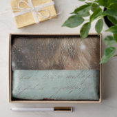 Decoupage Highland Calf Christmas Scene Snowing Seidenpapier (Geschenk)