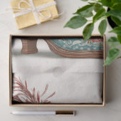 Decoupage Highland Calf Cowboy Dressed For Catwalk Seidenpapier (Geschenk)