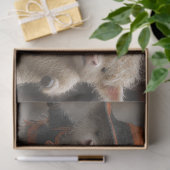 Decoupage Highland Calves Halloween Moo März Seidenpapier (Geschenk)