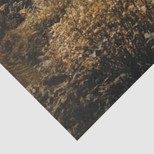 Decoupage Highland Castle Irland Misty Landschaft Seidenpapier (Ausschnitt)