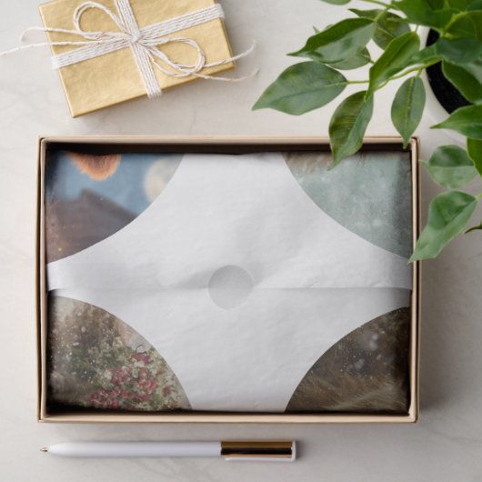 Decoupage Highland Circular Saw Designs 8.5" Seidenpapier (Geschenk)