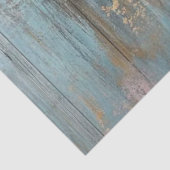 Decoupage Highland Cow Blue Distressed Background Seidenpapier (Ausschnitt)