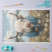 Decoupage Highland Cow hieß Hamish Seidenpapier (Basteln)