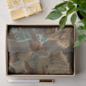 Decoupage Highland Cow Rock Band Seidenpapier (Geschenk)