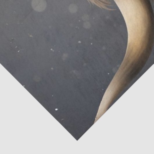 Decoupage Highland Cow & Santa Claus Seidenpapier (Ausschnitt)