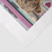 Decoupage Highland Cow Truck 8 x 10 Canvas Seidenpapier (Ausschnitt)