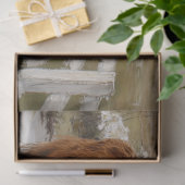 Decoupage Highland Cows Walking Down Country Road Seidenpapier (Geschenk)