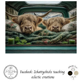 Decoupage Highland Vintage Truck St. Patrick Irish Seidenpapier