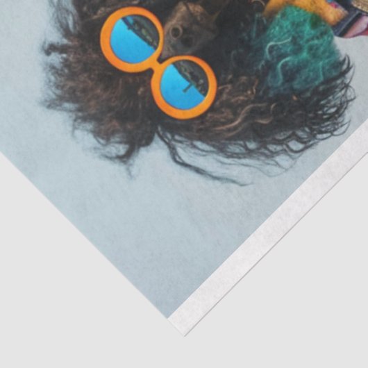 Decoupage Hippie Boho Standard Poodle Sisters Seidenpapier (Ausschnitt)