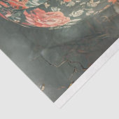 Decoupage Hot Air Ballon Skull Rose Stoff Seidenpapier (Ausschnitt)