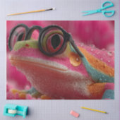 Decoupage Hot Pink Heatwave Hopper The Frosch Seidenpapier (Basteln)