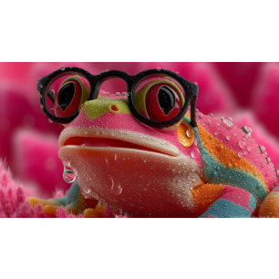 Decoupage Hot Pink Heatwave Hopper The Frosch Seidenpapier