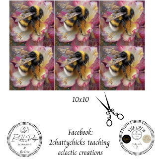 Decoupage Hummel Floral Pink 10x10 Seidenpapier