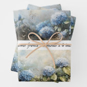 Decoupage Hydrangea Flowers Drawer Fronts 29x8  Geschenkpapier Set (Beispiel)