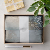 Decoupage Hydrangea Flowers Drawer Fronts 29x8 Seidenpapier (Geschenk)