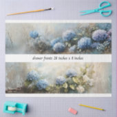 Decoupage Hydrangea Flowers Drawer Fronts 29x8 Seidenpapier (Basteln)