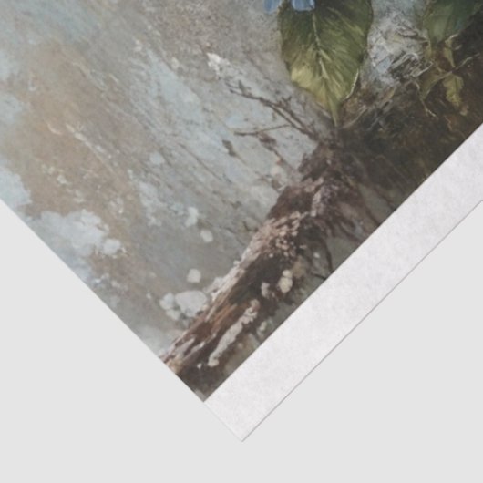 Decoupage Hydrangea Flowers Drawer Fronts 29x8 Seidenpapier (Ausschnitt)