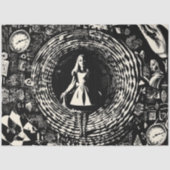 Decoupage Hypnotic Wonderland Rabbit Hole Fantasy Seidenpapier (Vorderseite)
