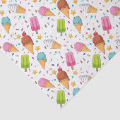 Decoupage Ice Cream Birthday Party Seidenpapier (Ausschnitt)