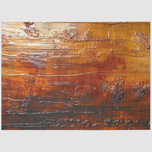 Decoupage Imitats Kupfer Metall Amber Finish Seidenpapier (Vorderseite)