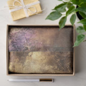 Decoupage Imitats Vintag Warme Erde Tone Kronleuch Seidenpapier (Geschenk)