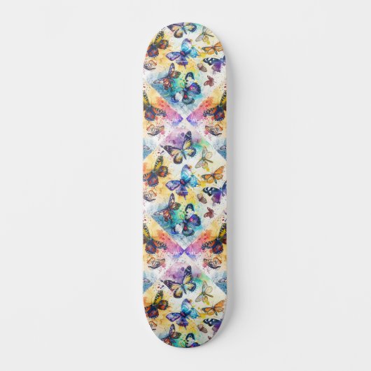 Decoupage Inspiriert Butterfly Collage Skateboard (Vorderseite)