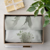 Decoupage irdisches Frauenbild mit Baum Seidenpapier (Geschenk)