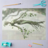 Decoupage irdisches Frauenbild mit Baum Seidenpapier (Basteln)