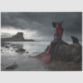 Decoupage Irish Mermaid Fall Gothic Elegance Seidenpapier (Vorderseite)