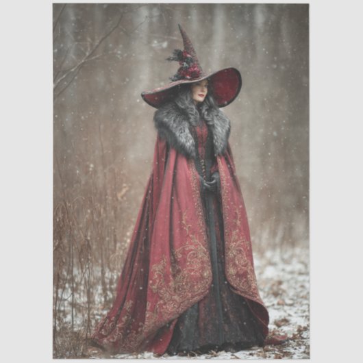 Decoupage Irish Winter Witch of Light  Seidenpapier (Vorderseite)