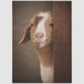 Decoupage Jerry Goat Funny Farmyard Troublemaker Seidenpapier (Vorderseite)