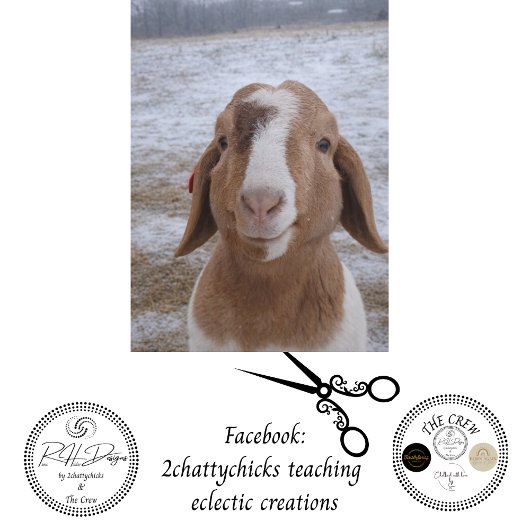 Decoupage Jerry Goat  Seidenpapier