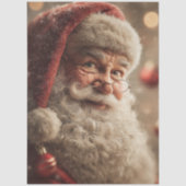 Decoupage Jolly Santa Close-up Festive Christmas Seidenpapier (Vorderseite)