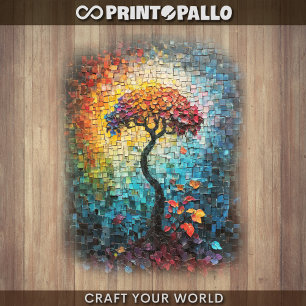Decoupage - Kachelnder traumhafter Baum - Geschenkpapier Set