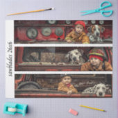 Decoupage Kid Firehouse Heroes Firetruck Dalmation Seidenpapier (Basteln)