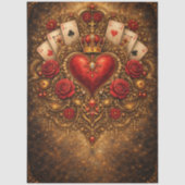 Decoupage Königin der Herzen Verzauberte Abenteuer Seidenpapier (Vorderseite)
