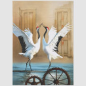 Decoupage Kranich Collection Seidenpapier (Vorderseite)